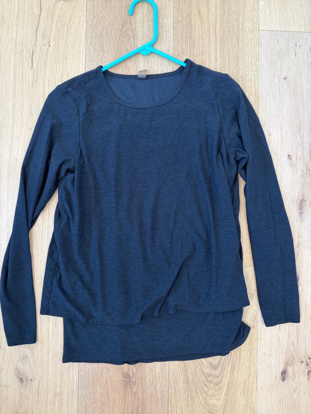 Beyond the Bump Charcoal Black Long Sleeve Layered Maternity